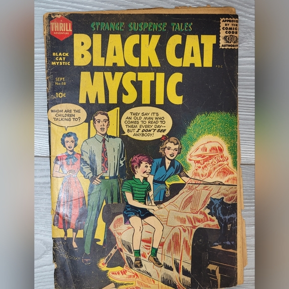 Strange Suspense Tales Vintage Comic Book - Black Cat Mystic July-September 1956 - Picture 9 of 11